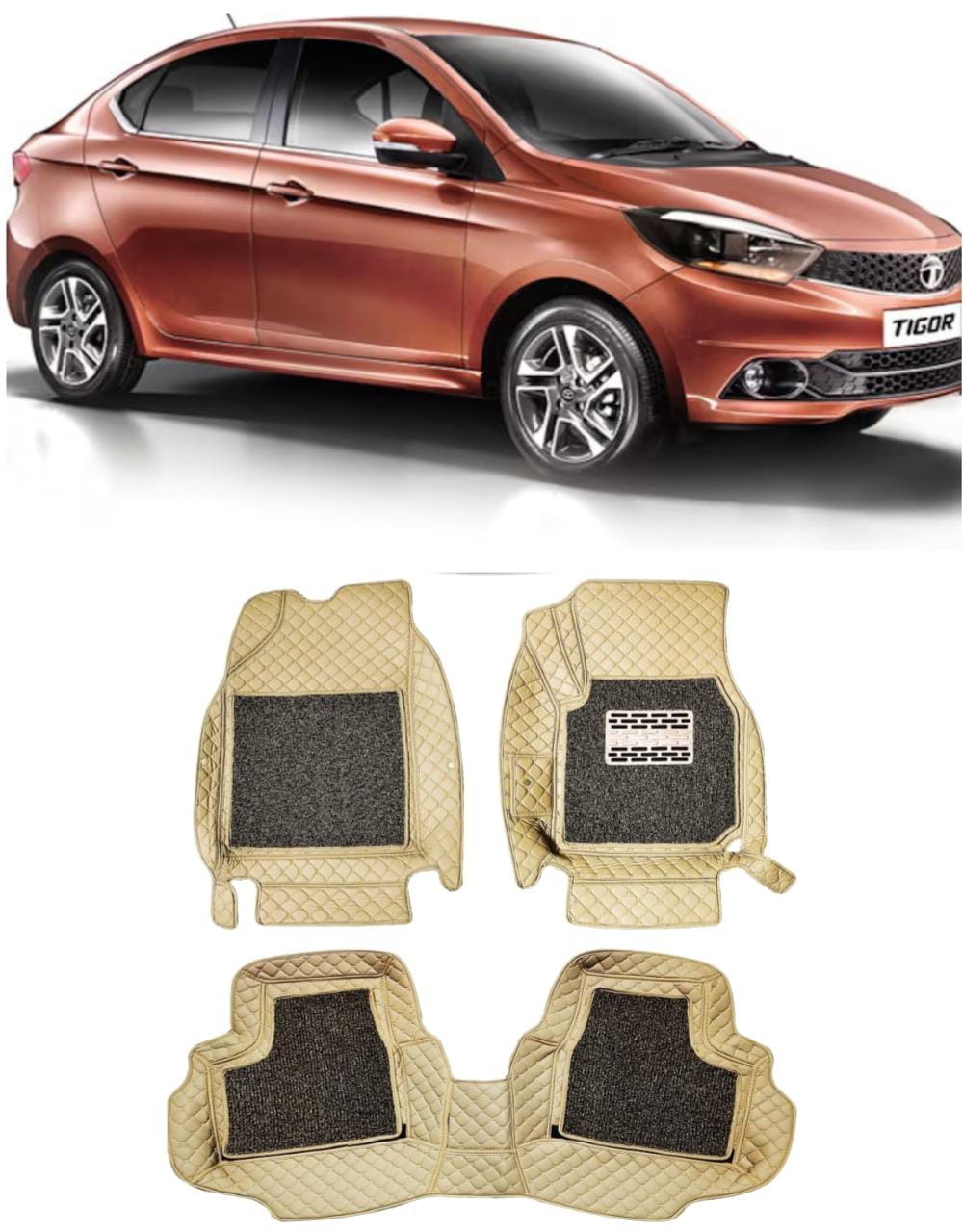 Floor Mats for Tigor - beige