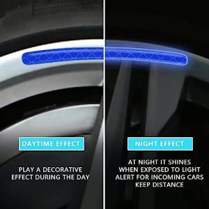 Reflective Car Wheel Rim Stickers - blue 