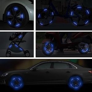 Reflective Car Wheel Rim Stickers - blue 