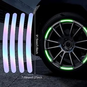 Reflective Car Wheel Rim Stickers -neon