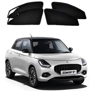 Car Premium Magnetic Curtain with Zipper for New Swift (2024 Onwards)