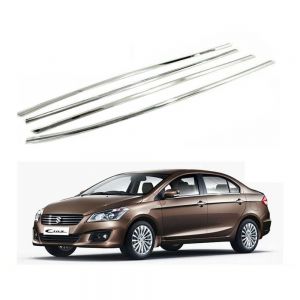 Window Lower Garnish Stainless Steel Chrome Finish Exterior for Ciaz
