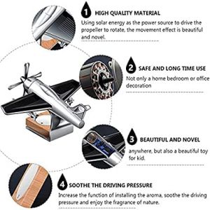Solar Powered Car Perfume Diffuser - Silver & Black