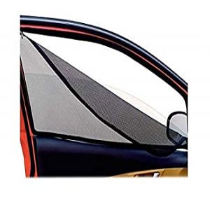Premium Magnetic Curtain with Zipper for Datsun Go Plus - Black
