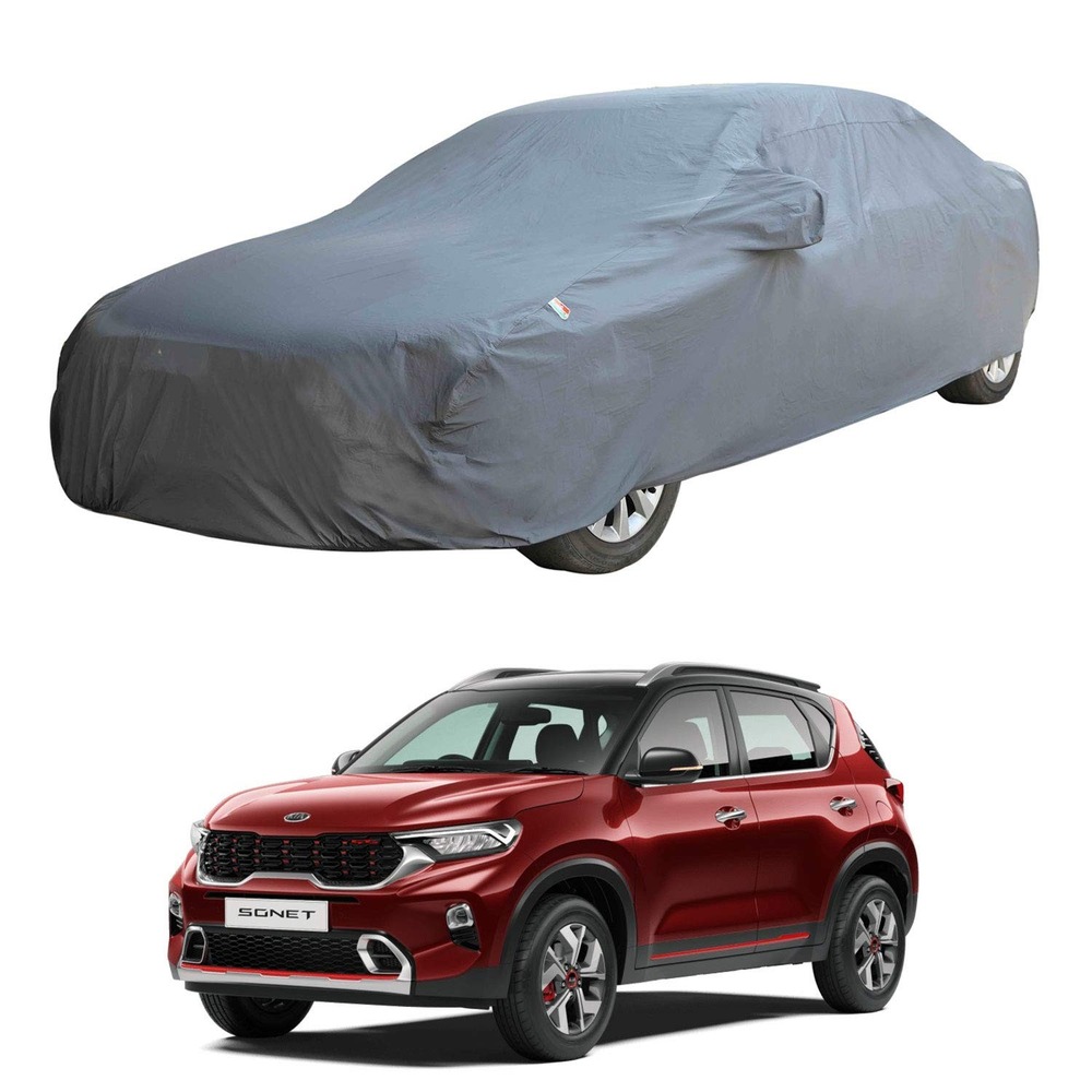 Waterproof Car Body Cover Compatible with Sonet with Mirror Pockets (Jungle Print)